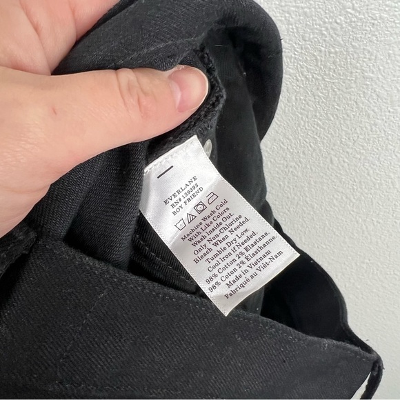 EVERLANE The Modern Boyfriend Jean Black Sz 25 - Picture 4 of 9